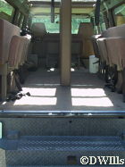 Inside of the van