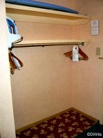 Closet, lower safe and hangers
