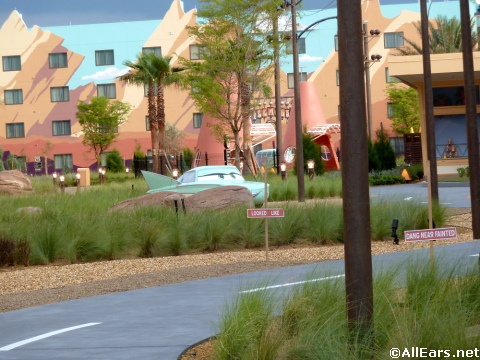 Cars section at the Art of Animation Resort