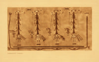 Navaho Sandpaintings depicting the Mountain Chant.