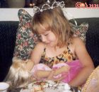 Shelby interacting with her doll