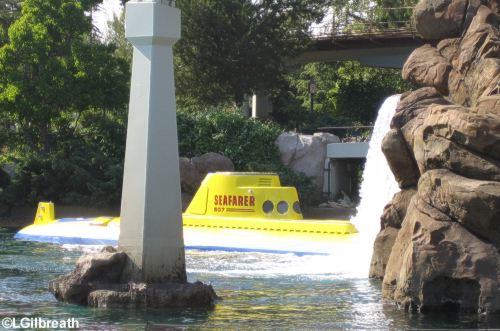 sub and waterfall