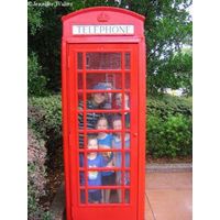Packing the telephone booth - escaping the rain