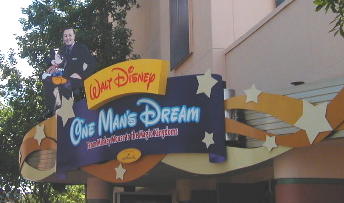 One Man's Dream Sign