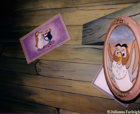 Mr. Toad handing over the Deed to Owl