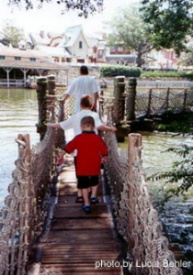 Barrel Bridge at Tom Sawyer Island