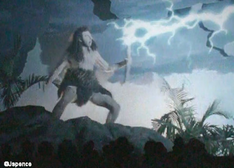 Michael Richards as a Caveman